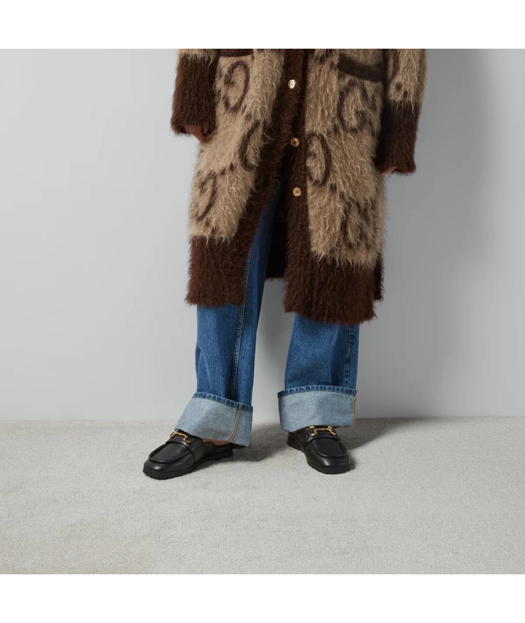 GUCCI Черные кожаные мюли, фото 4
