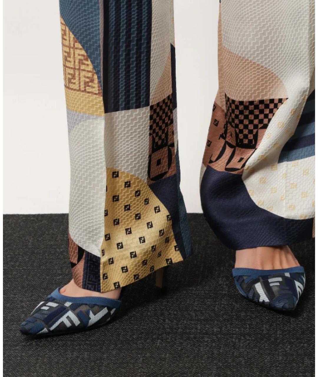 FENDI Синие туфли, фото 4