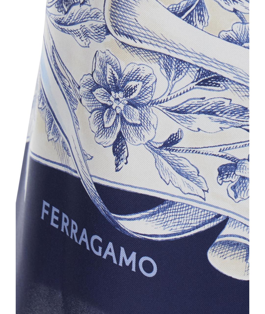 FERRAGAMO Мульти шелковая юбка миди, фото 3