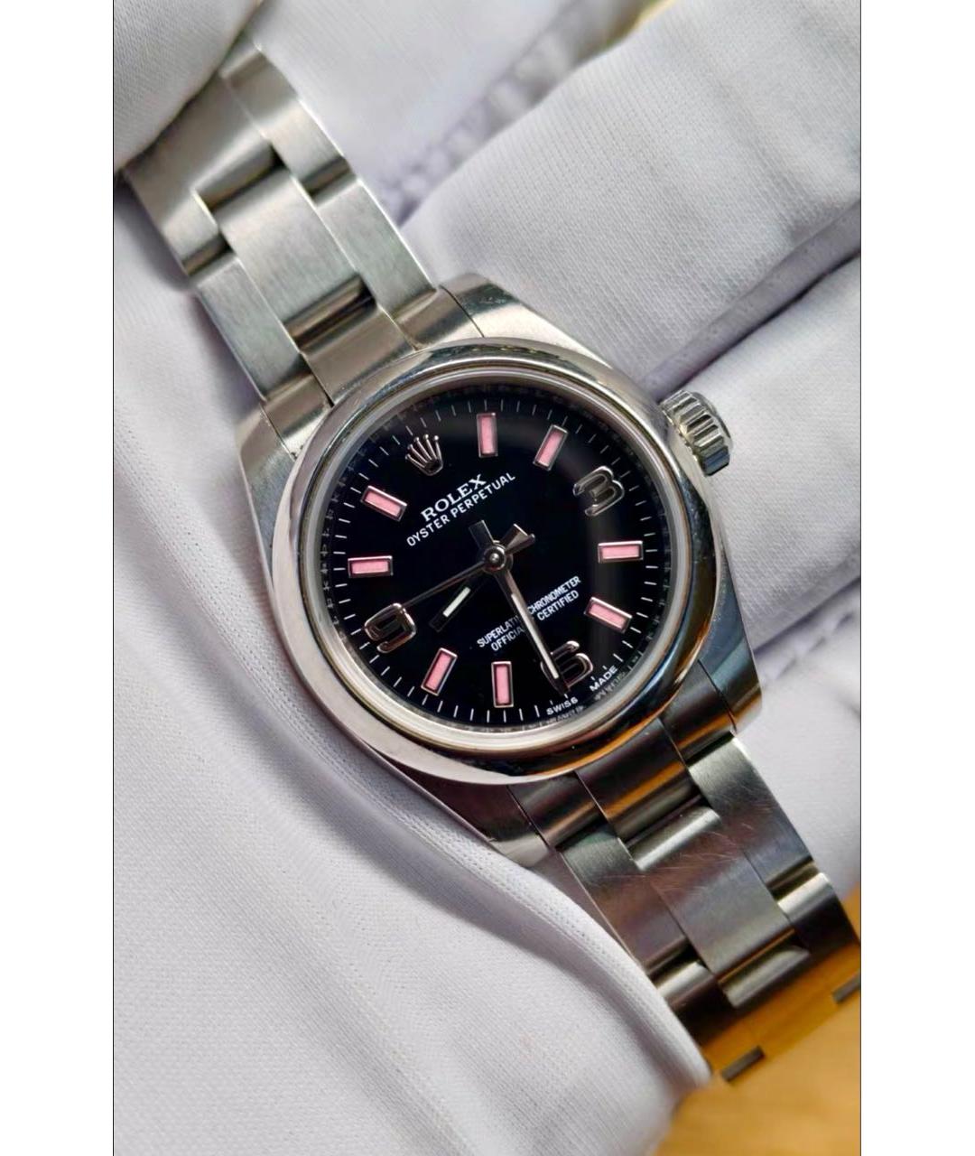 ROLEX Серебряные металлические часы, фото 2