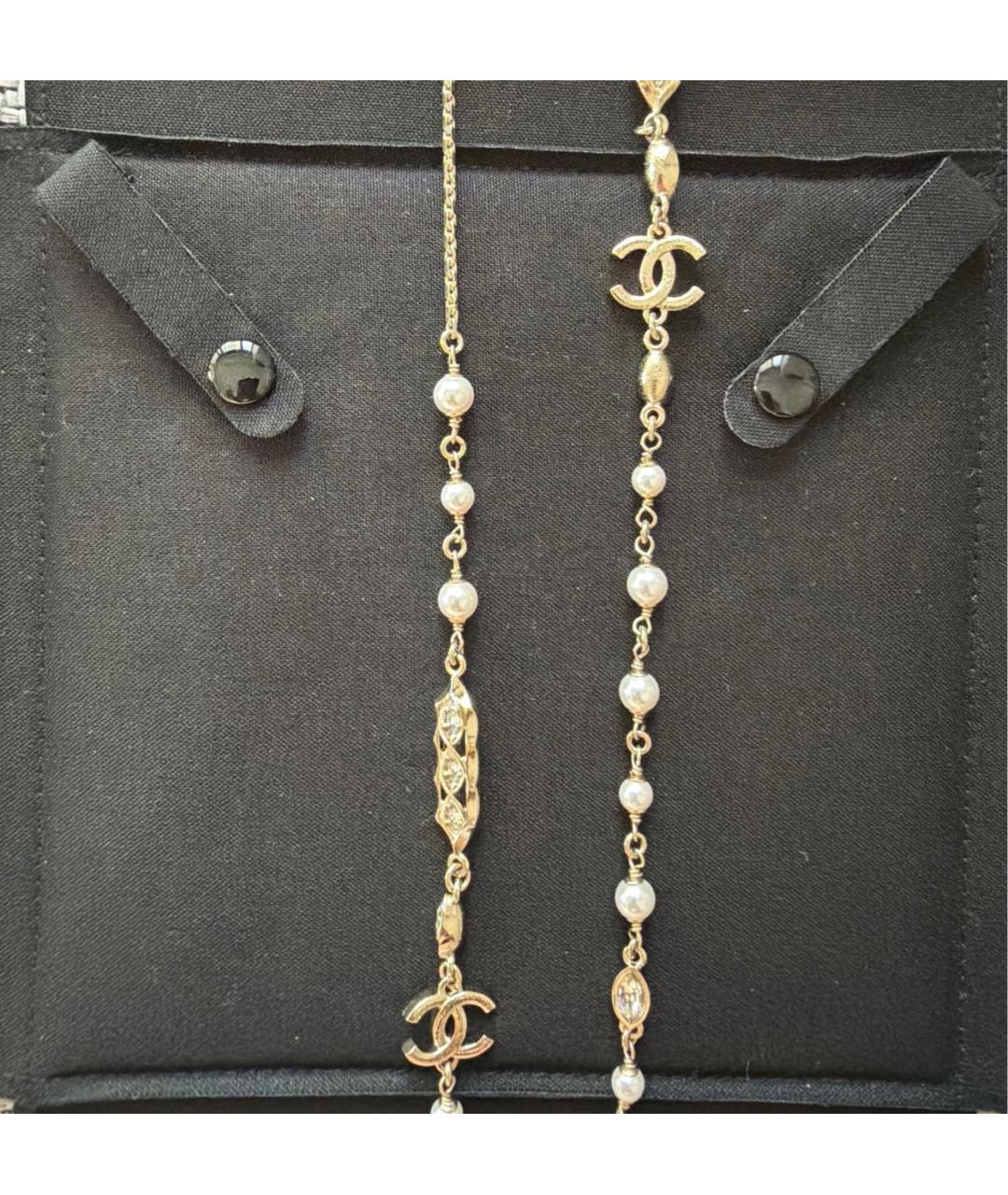 CHANEL Черное металлическое колье, фото 3