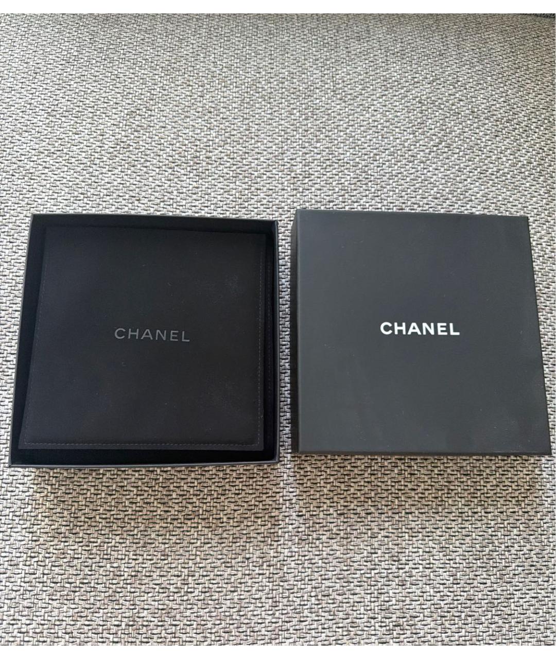 CHANEL Черное металлическое колье, фото 4