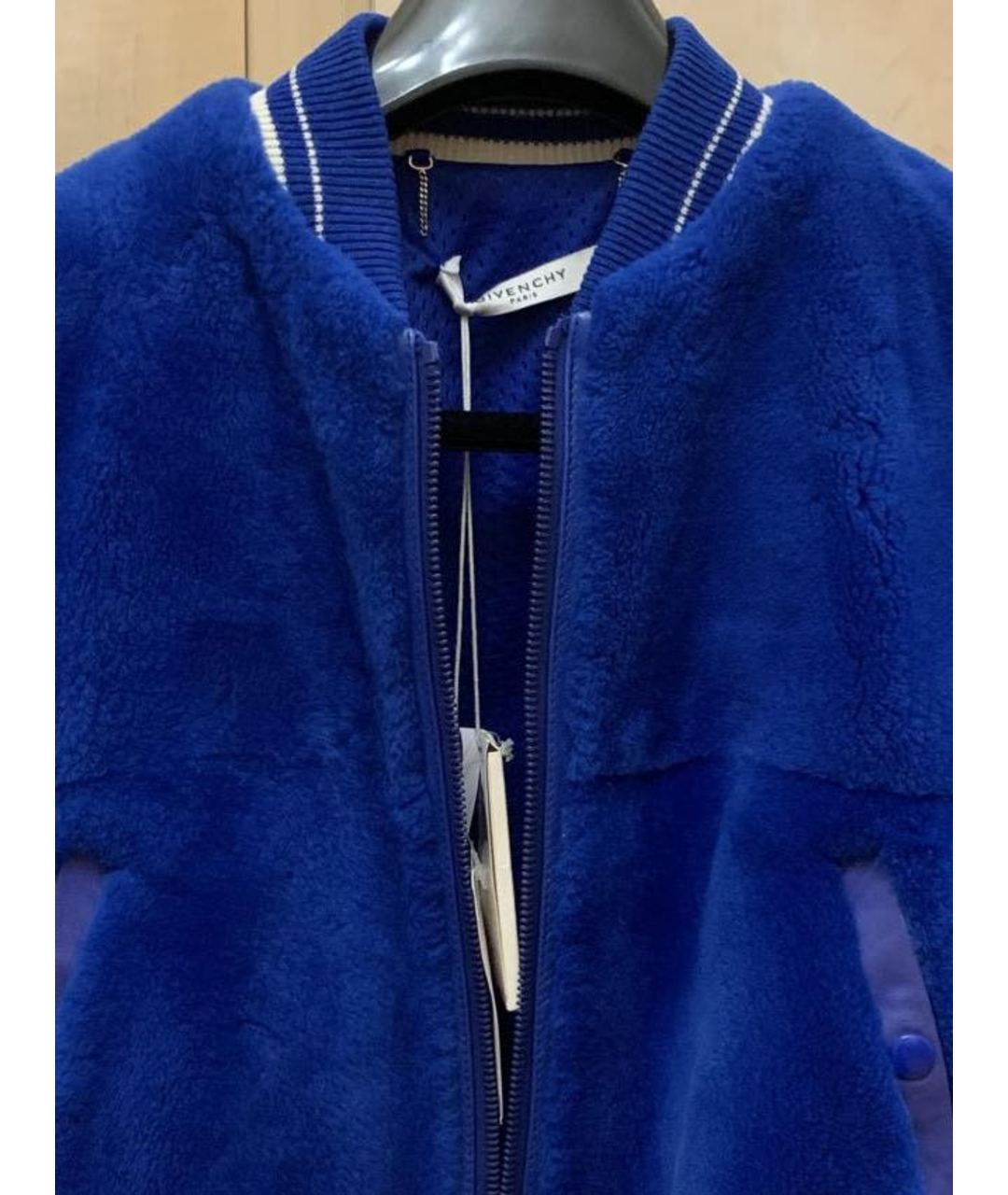 GIVENCHY Синяя меховая куртка, фото 4