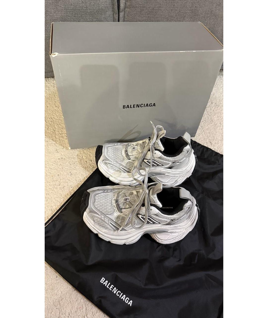 BALENCIAGA Серые кроссовки, фото 7