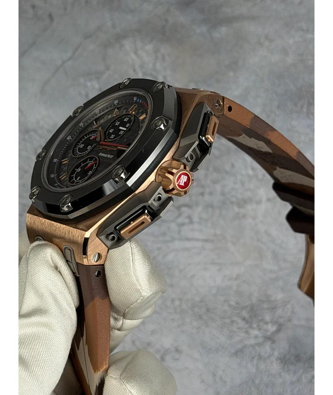 Audemars Piguet Серые часы из розового золота, фото 3