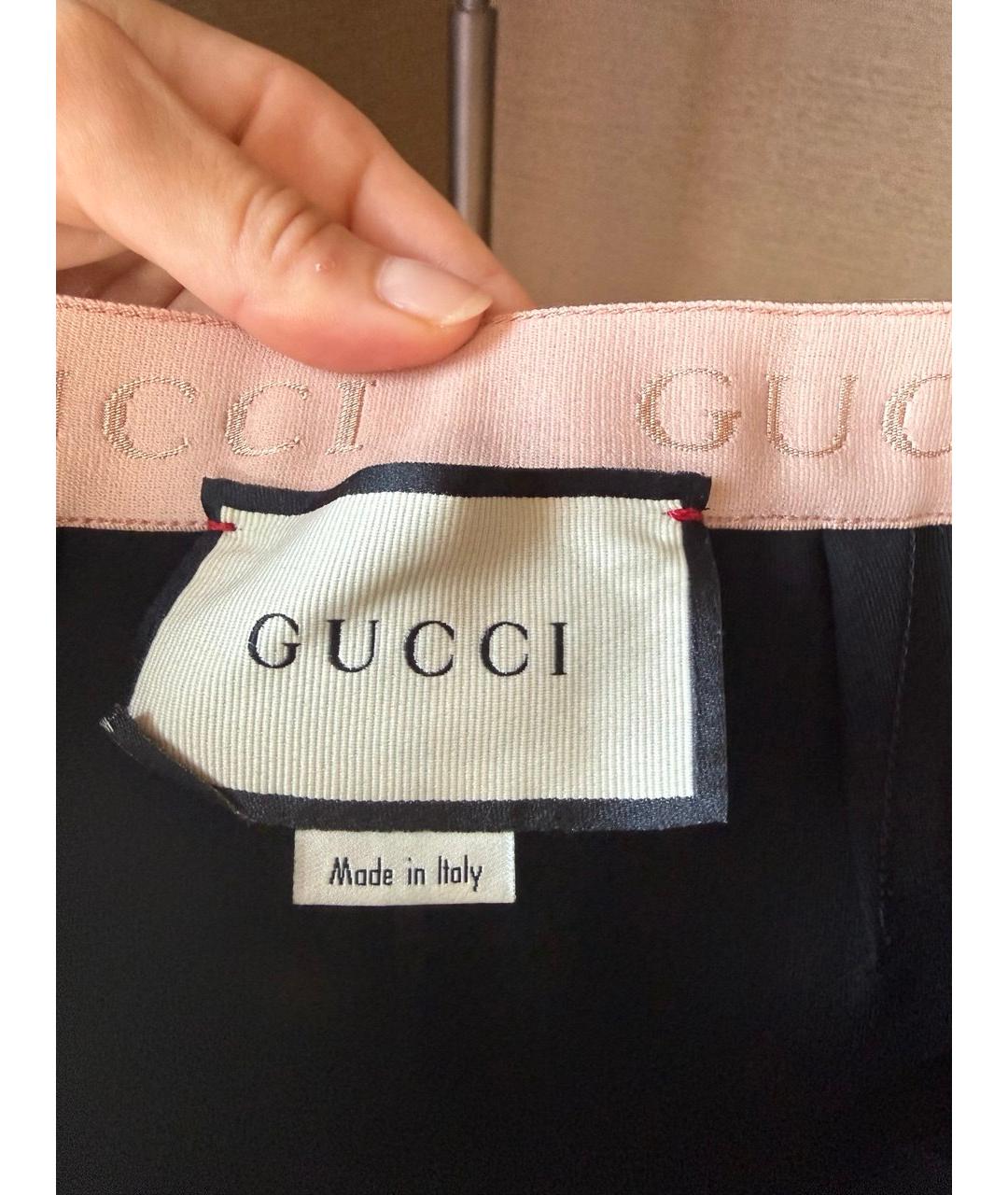 GUCCI Черные леггинсы и велосипедки, фото 4