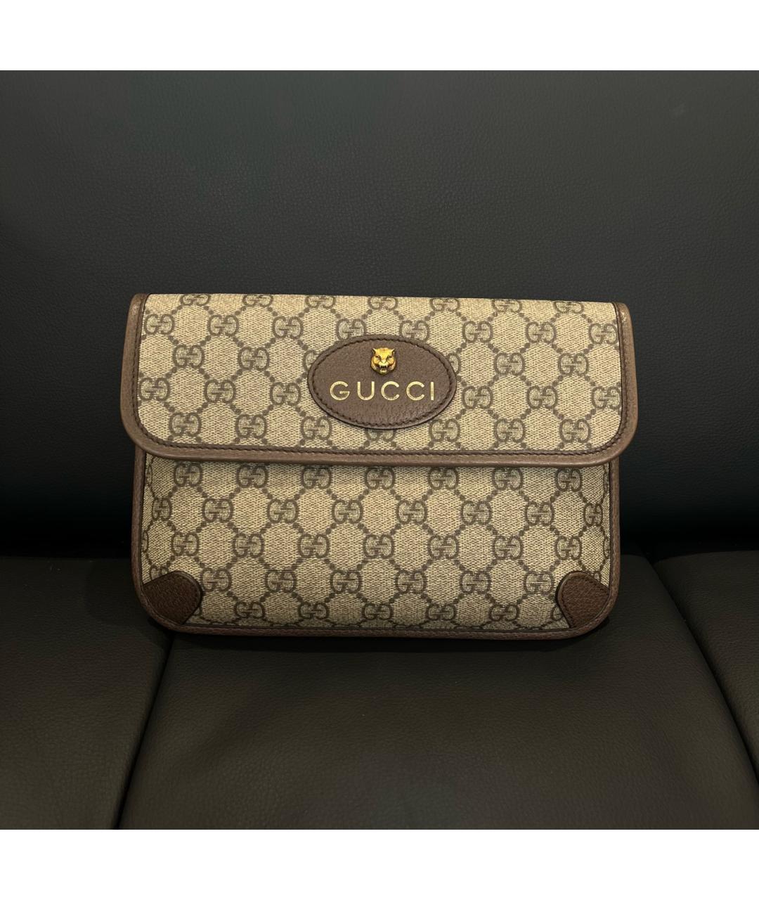 GUCCI Бежевая поясная сумка, фото 6