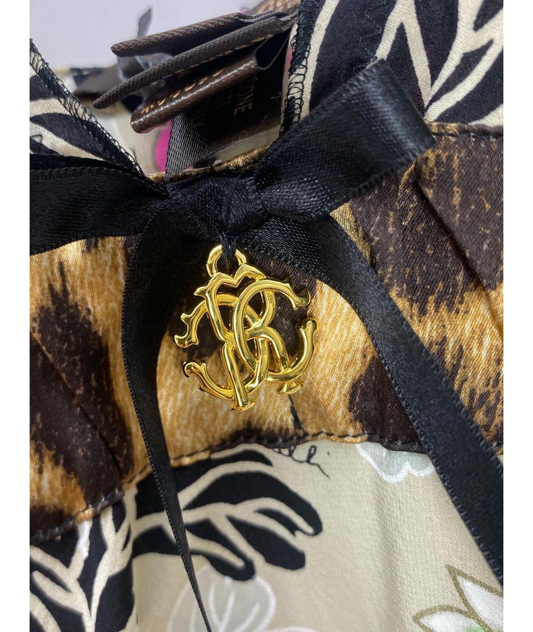 ROBERTO CAVALLI Мульти шелковая майка, фото 4