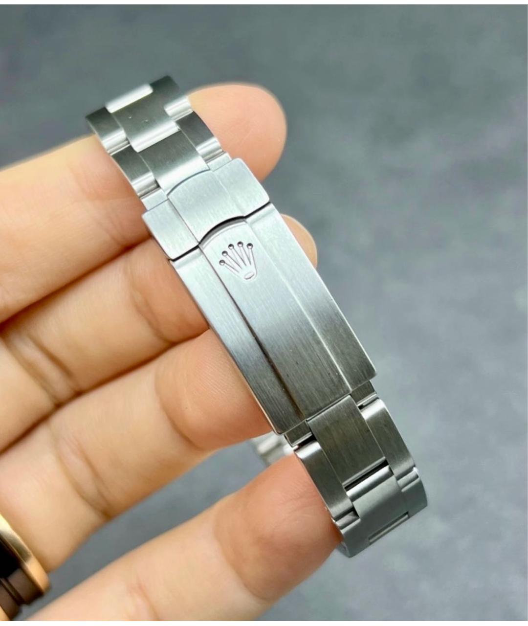 ROLEX Белые металлические часы, фото 6