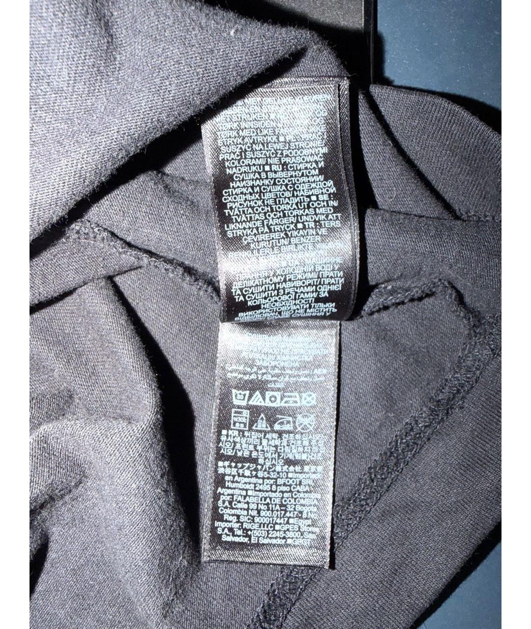 YEEZY Черная хлопковая футболка, фото 6
