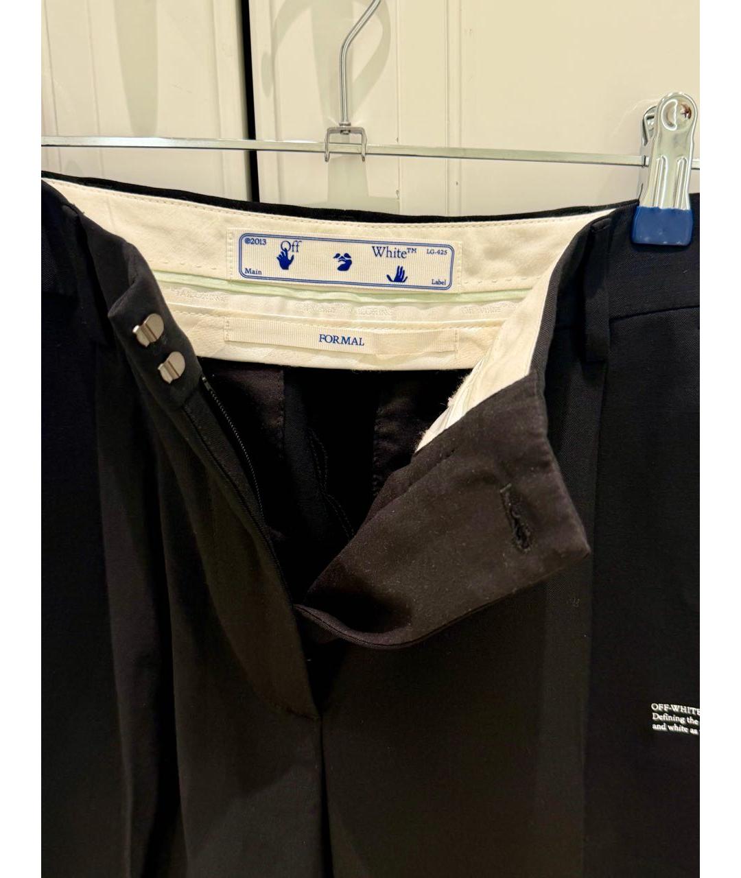 OFF-WHITE Черные вискозные шорты, фото 3