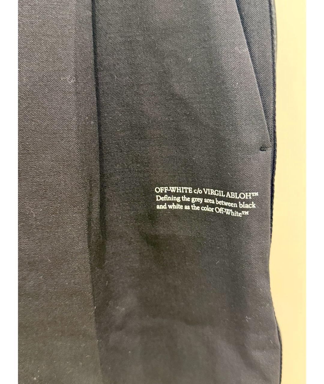 OFF-WHITE Черные вискозные шорты, фото 4