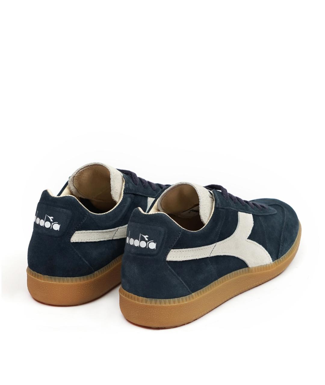 DIADORA HERITAGE Синие замшевые низкие кроссовки / кеды, фото 3