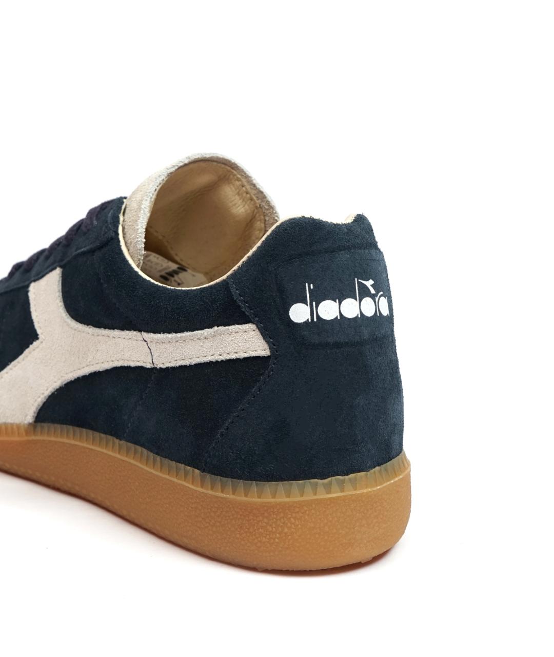 DIADORA HERITAGE Синие замшевые низкие кроссовки / кеды, фото 5