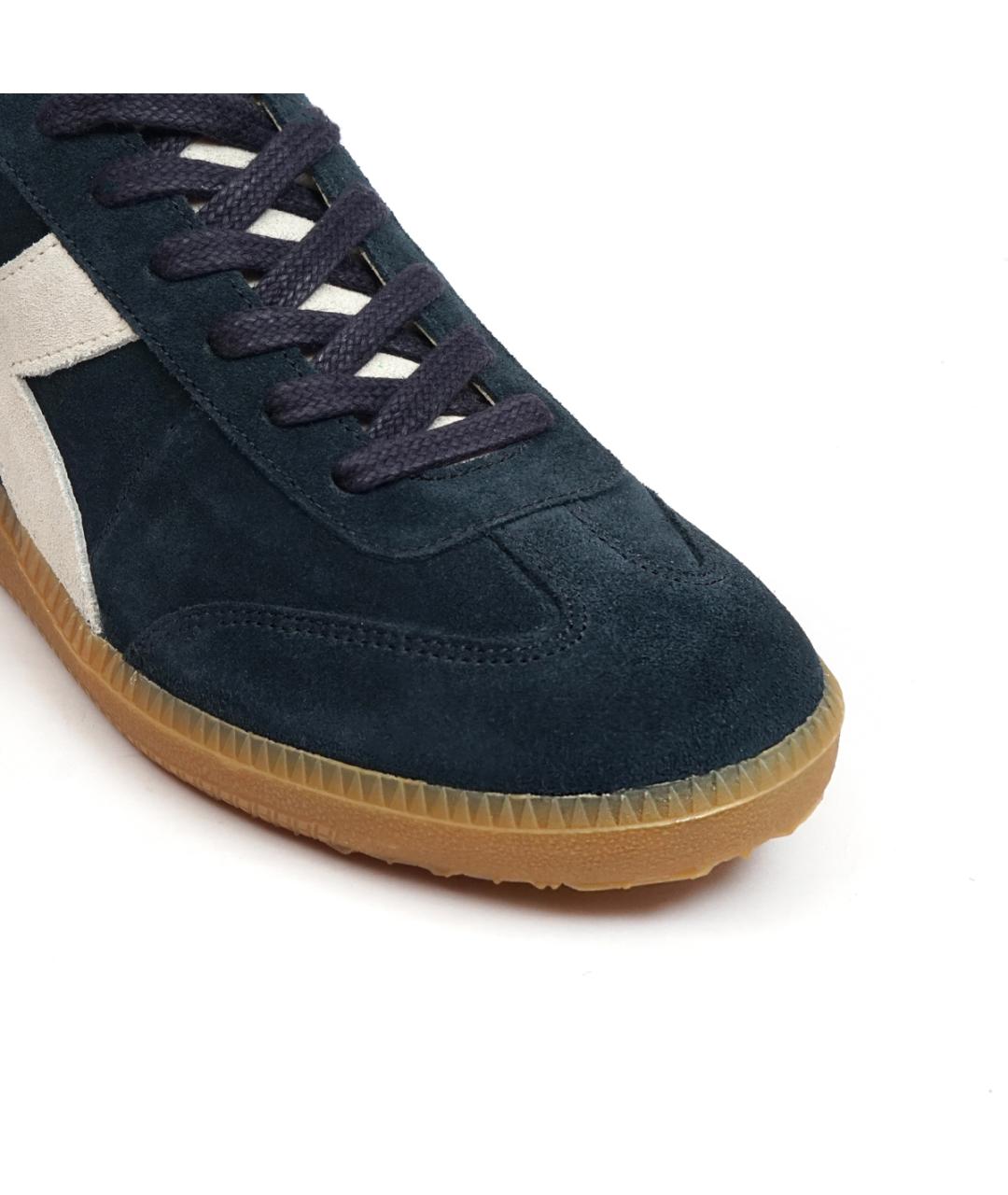 DIADORA HERITAGE Синие замшевые низкие кроссовки / кеды, фото 7