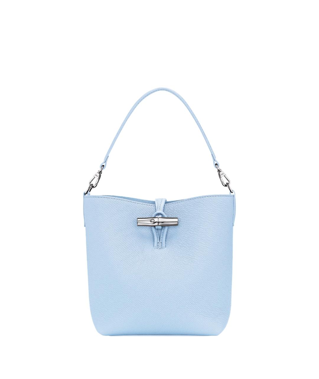 LONGCHAMP Голубая кожаная сумка через плечо, фото 6