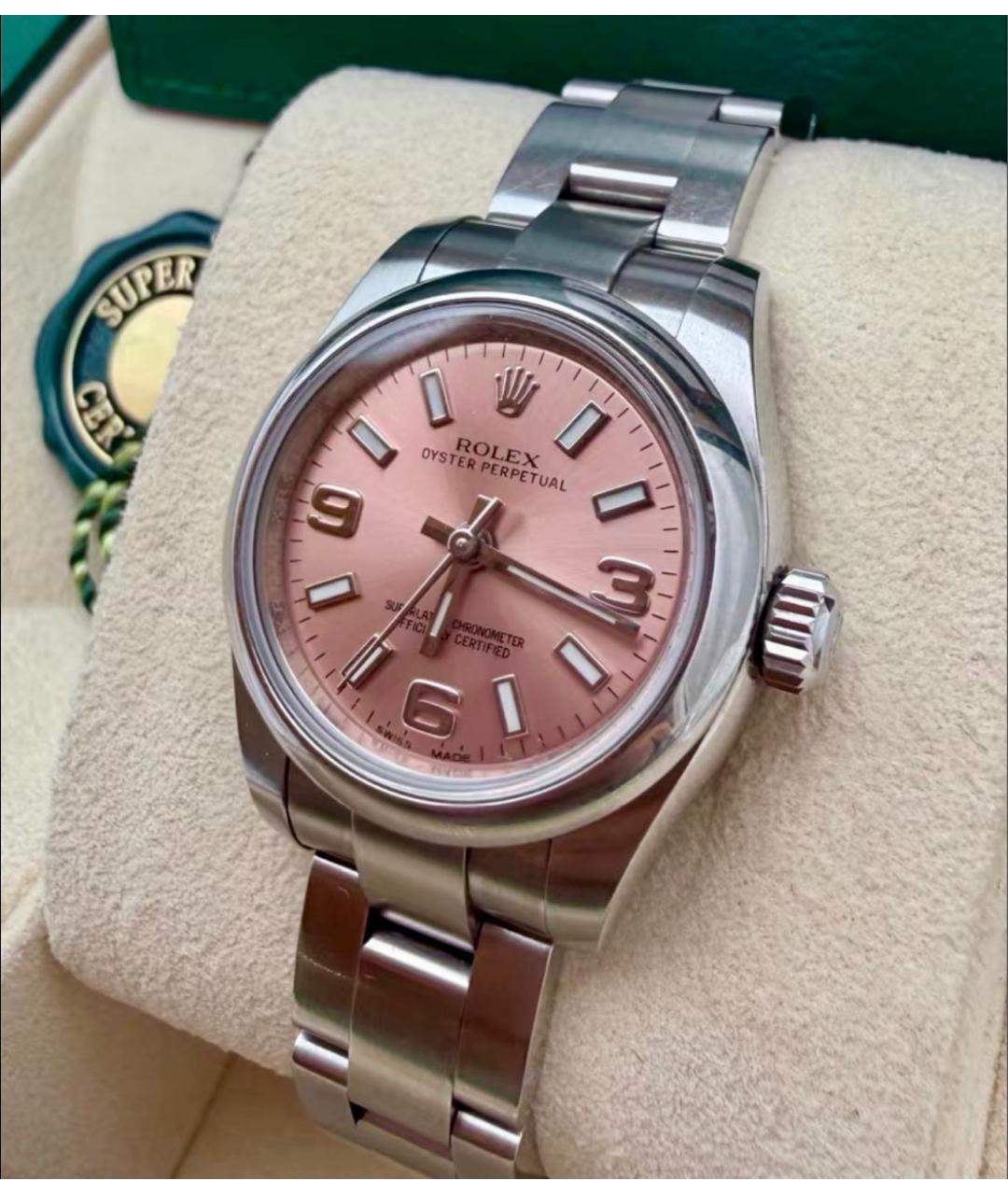 ROLEX Коралловые металлические часы, фото 2