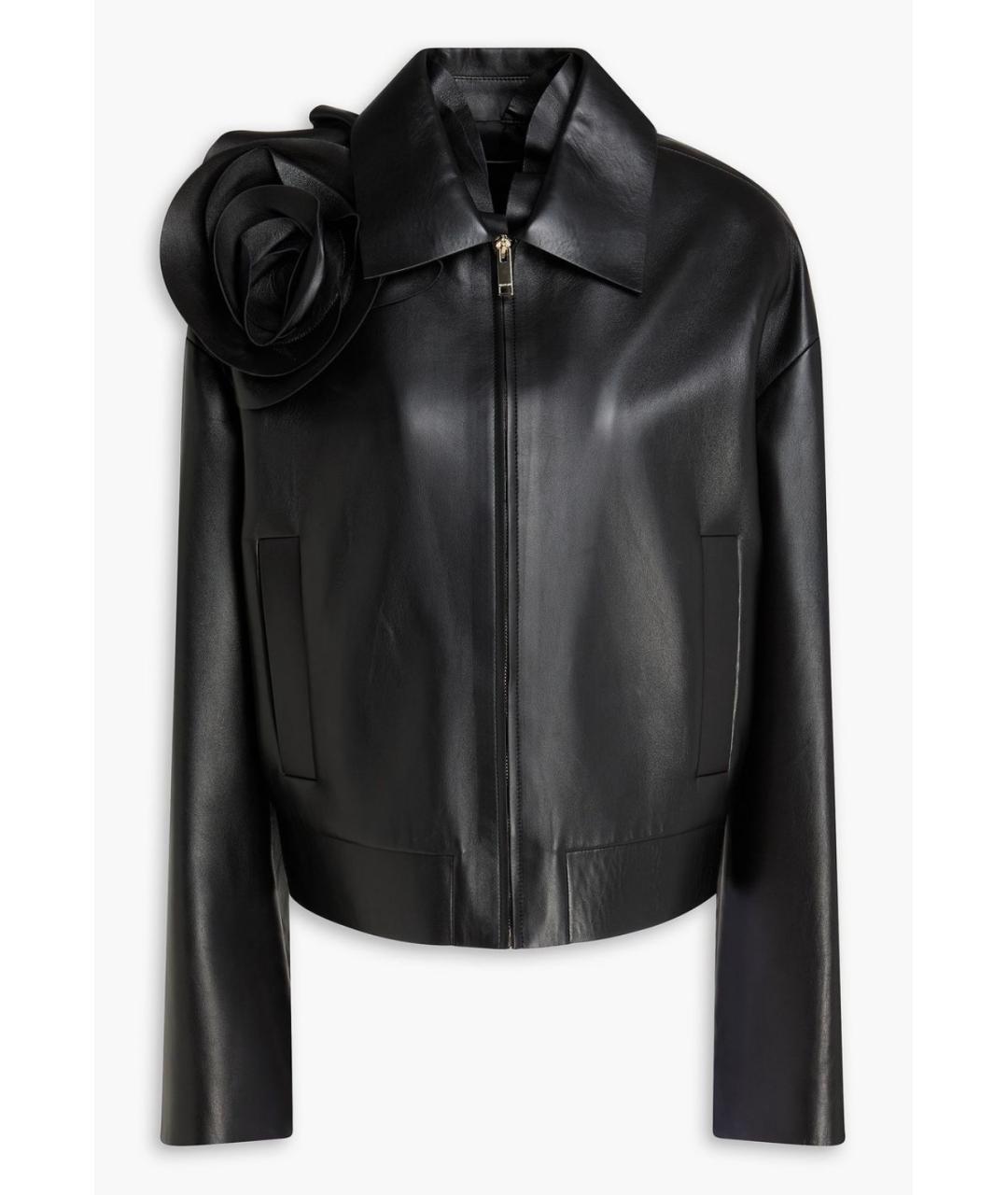 VALENTINO Черная кожаная куртка, фото 10