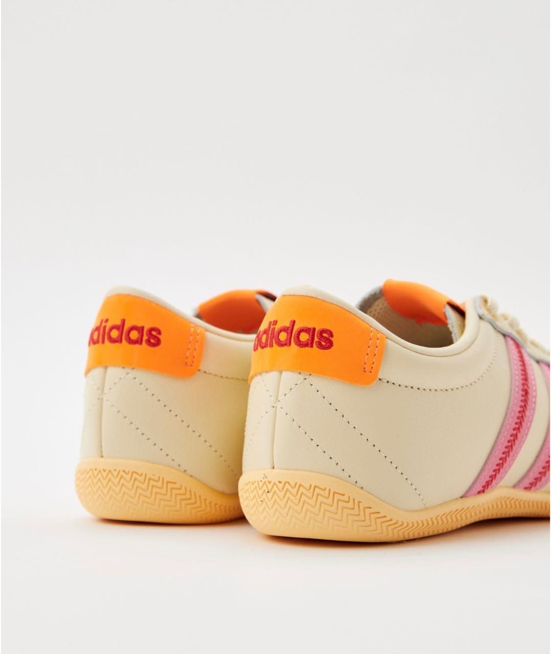 ADIDAS Бежевые кожаные кроссовки, фото 4