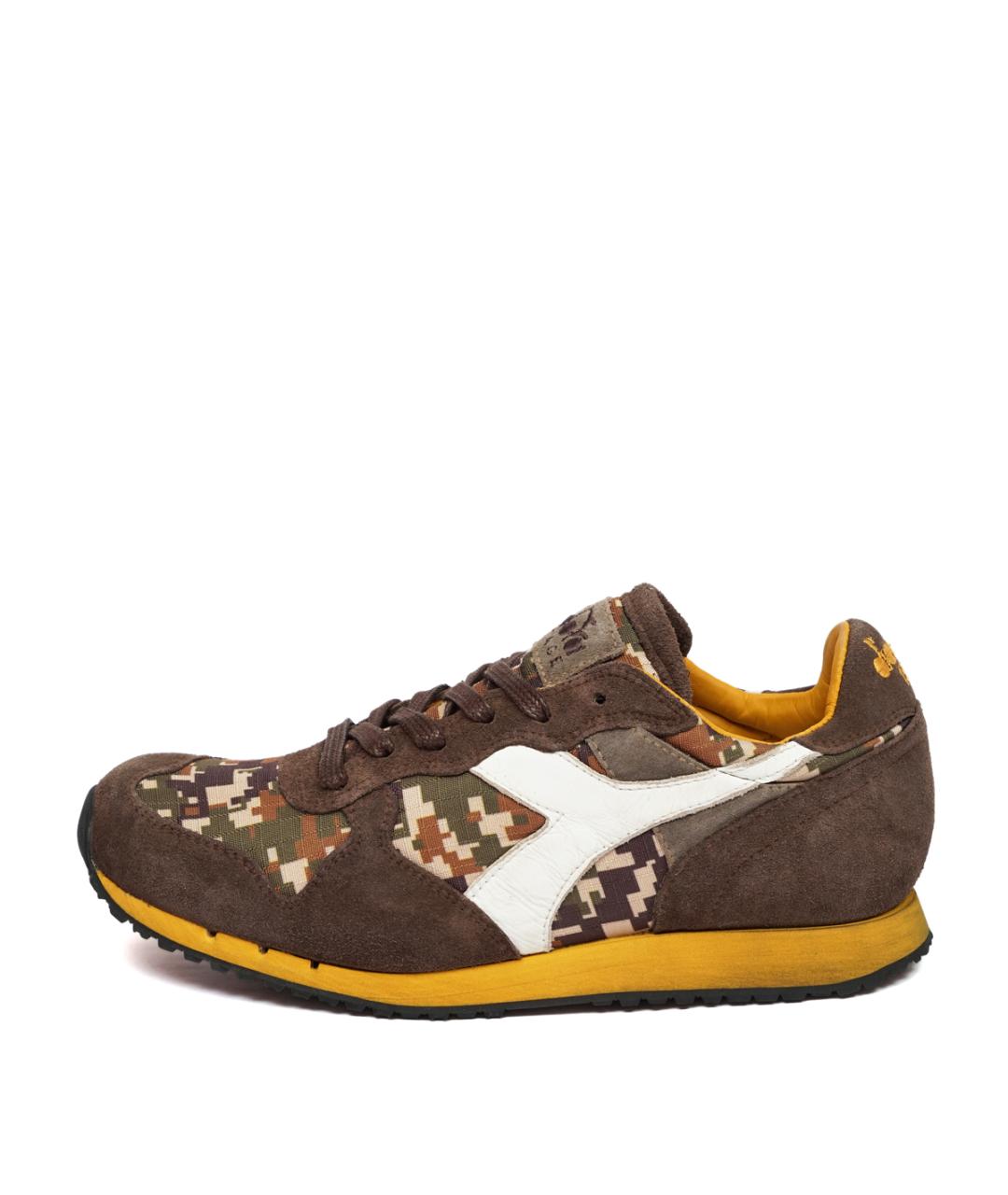 DIADORA HERITAGE Коричневые замшевые низкие кроссовки / кеды, фото 10
