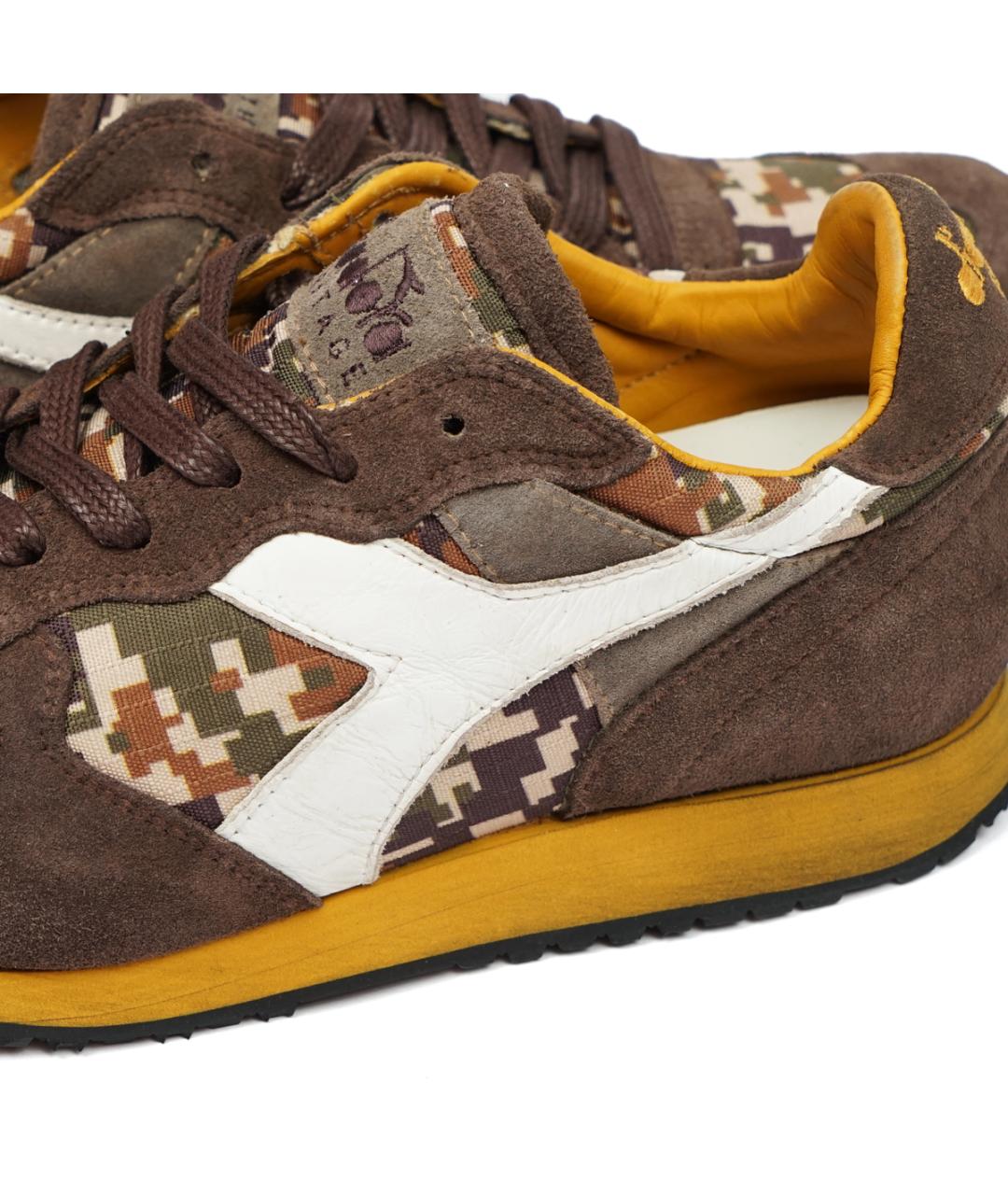 DIADORA HERITAGE Коричневые замшевые низкие кроссовки / кеды, фото 6