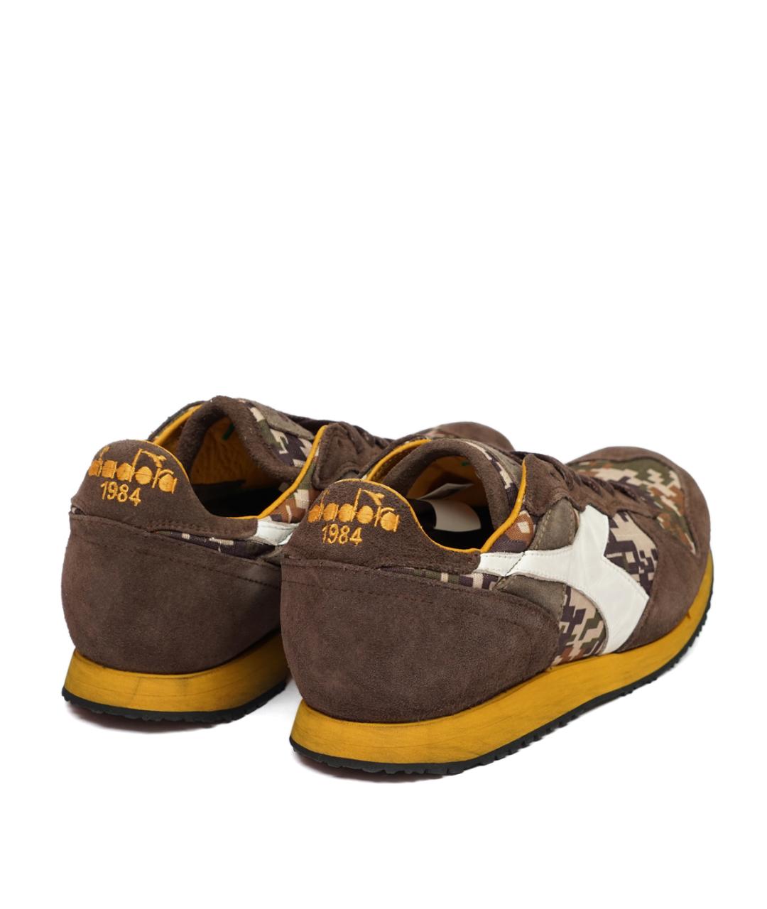 DIADORA HERITAGE Коричневые замшевые низкие кроссовки / кеды, фото 3