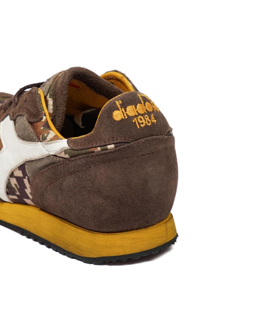 DIADORA HERITAGE Коричневые замшевые низкие кроссовки / кеды, фото 5