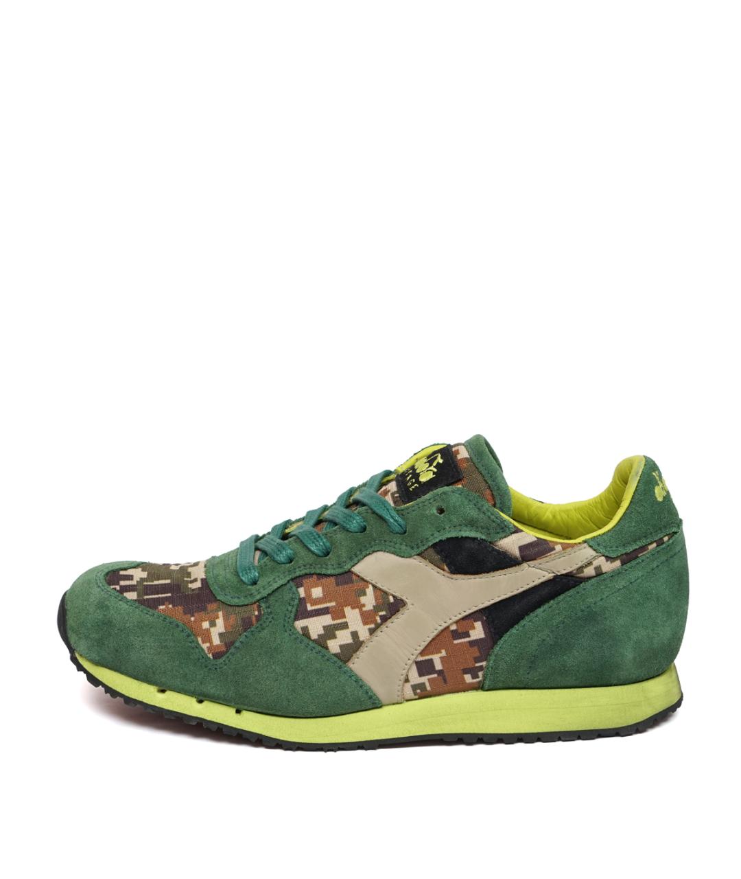DIADORA HERITAGE Зеленые замшевые низкие кроссовки / кеды, фото 10