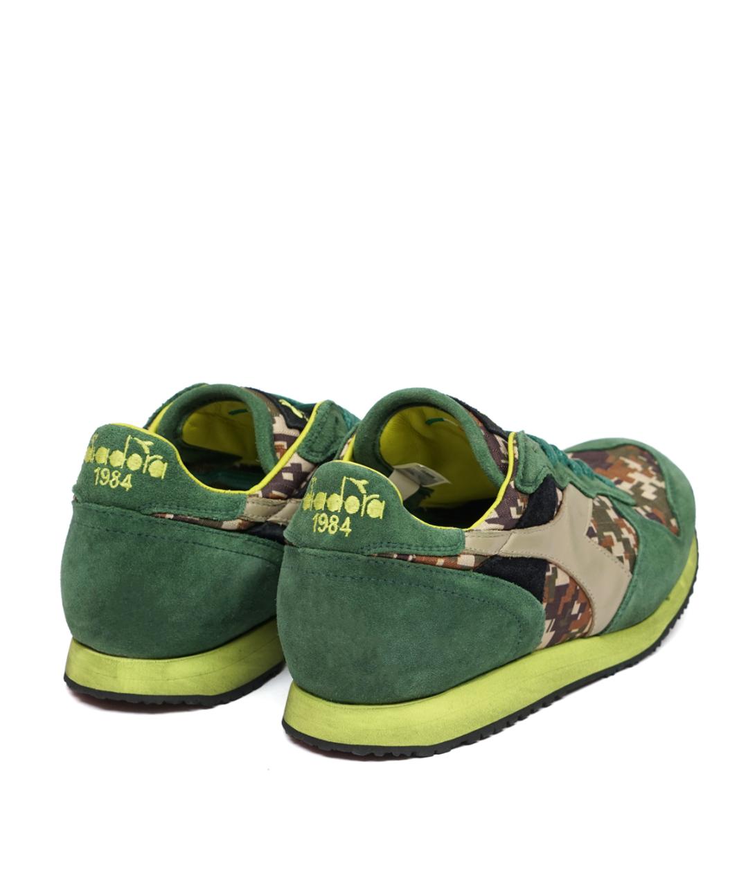 DIADORA HERITAGE Зеленые замшевые низкие кроссовки / кеды, фото 3