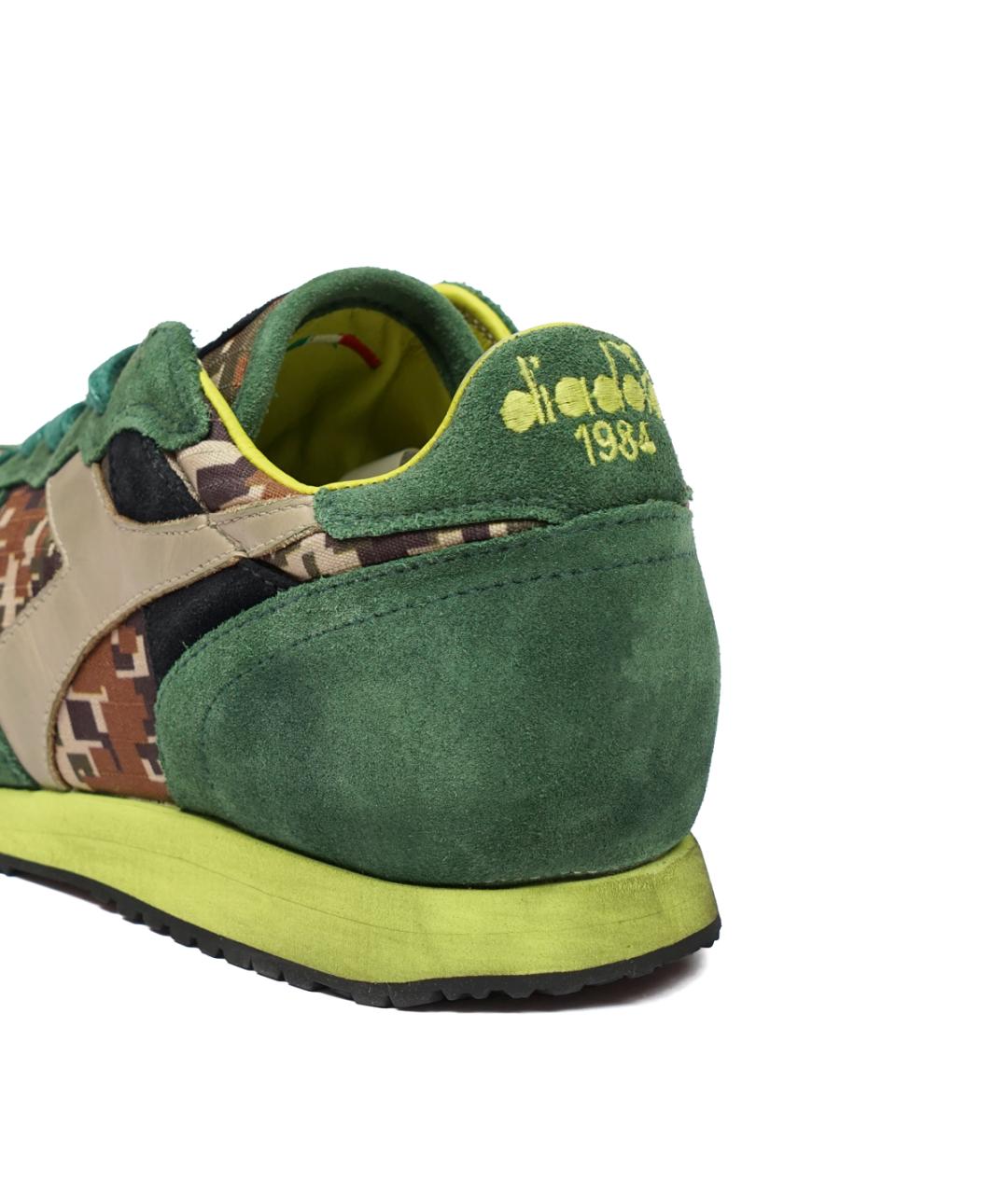 DIADORA HERITAGE Зеленые замшевые низкие кроссовки / кеды, фото 5