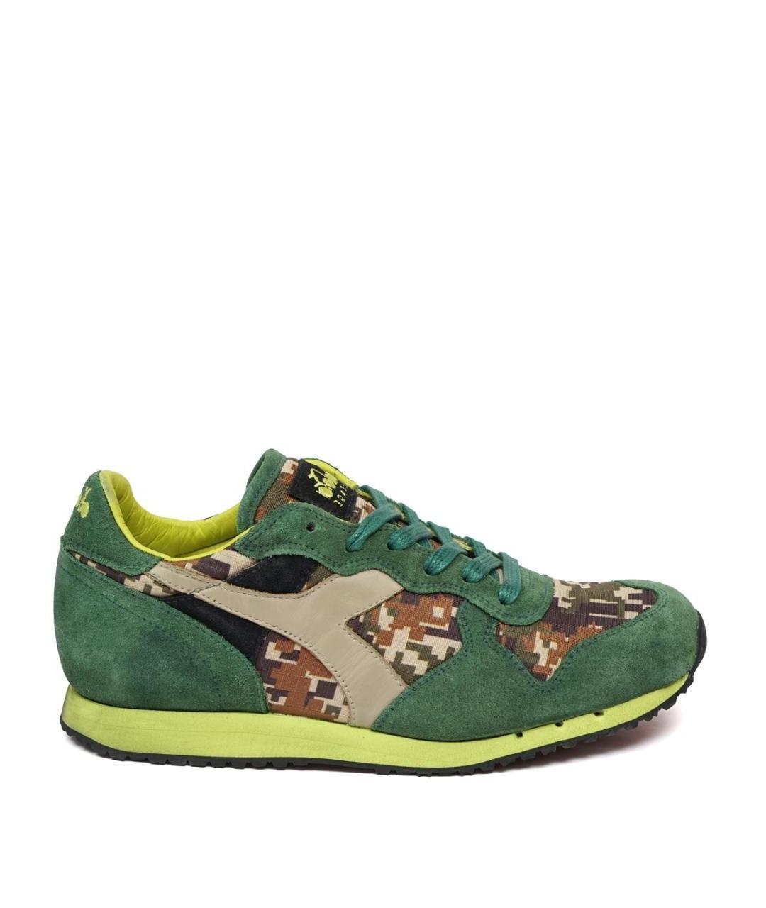 DIADORA HERITAGE Зеленые замшевые низкие кроссовки / кеды, фото 11
