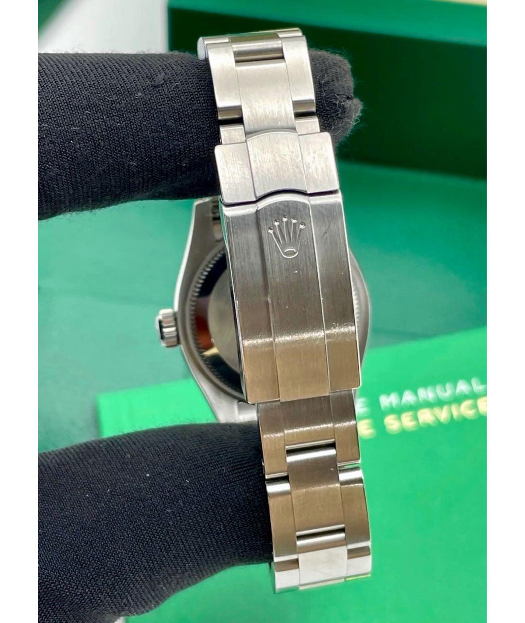 ROLEX Зеленые металлические часы, фото 6
