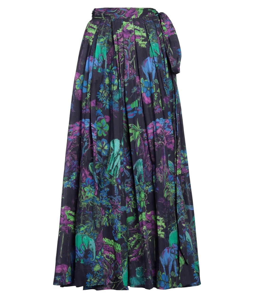 CHRISTIAN DIOR Мульти хлопковая юбка макси, фото 4