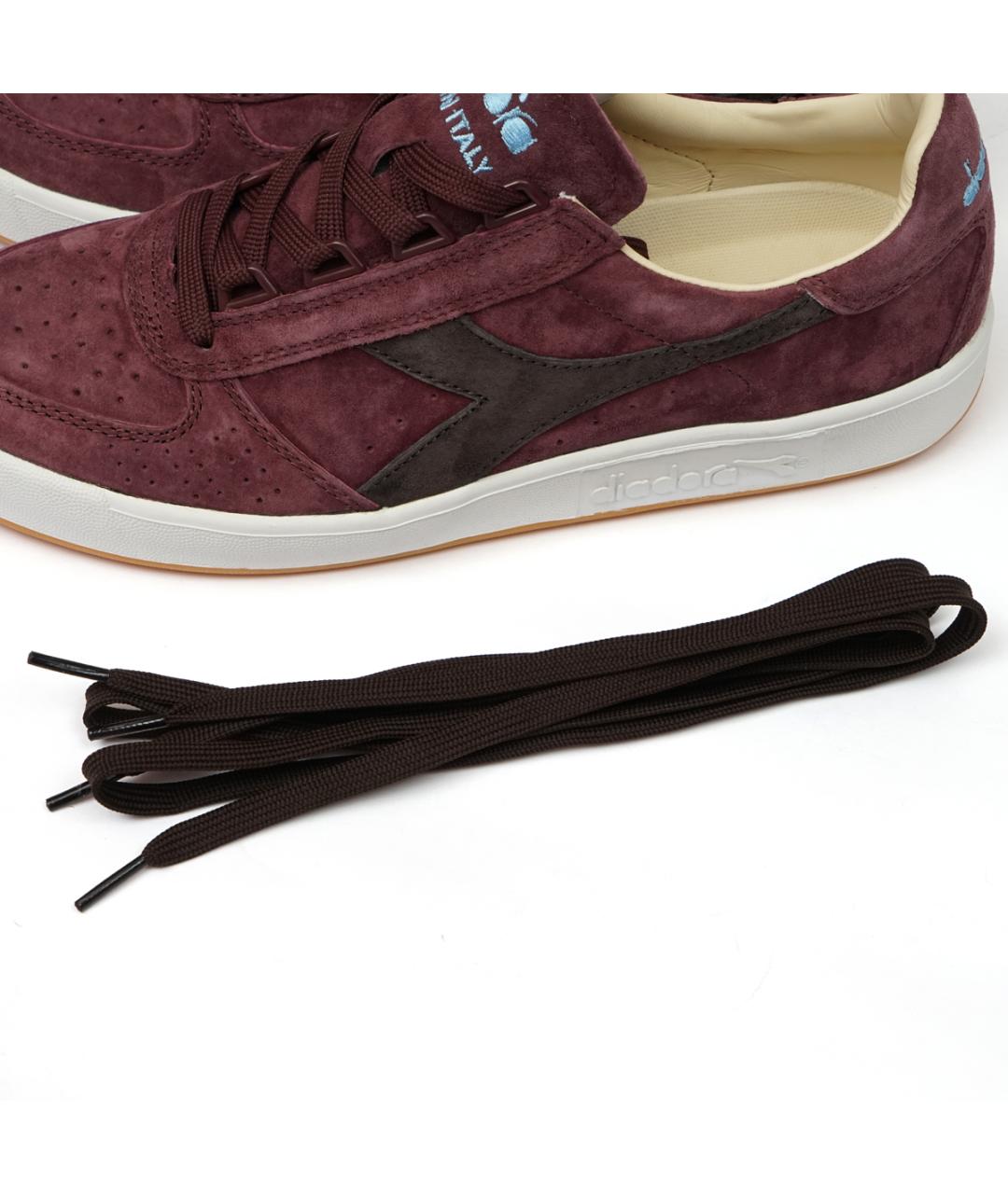 DIADORA HERITAGE Бордовые замшевые низкие кроссовки / кеды, фото 8