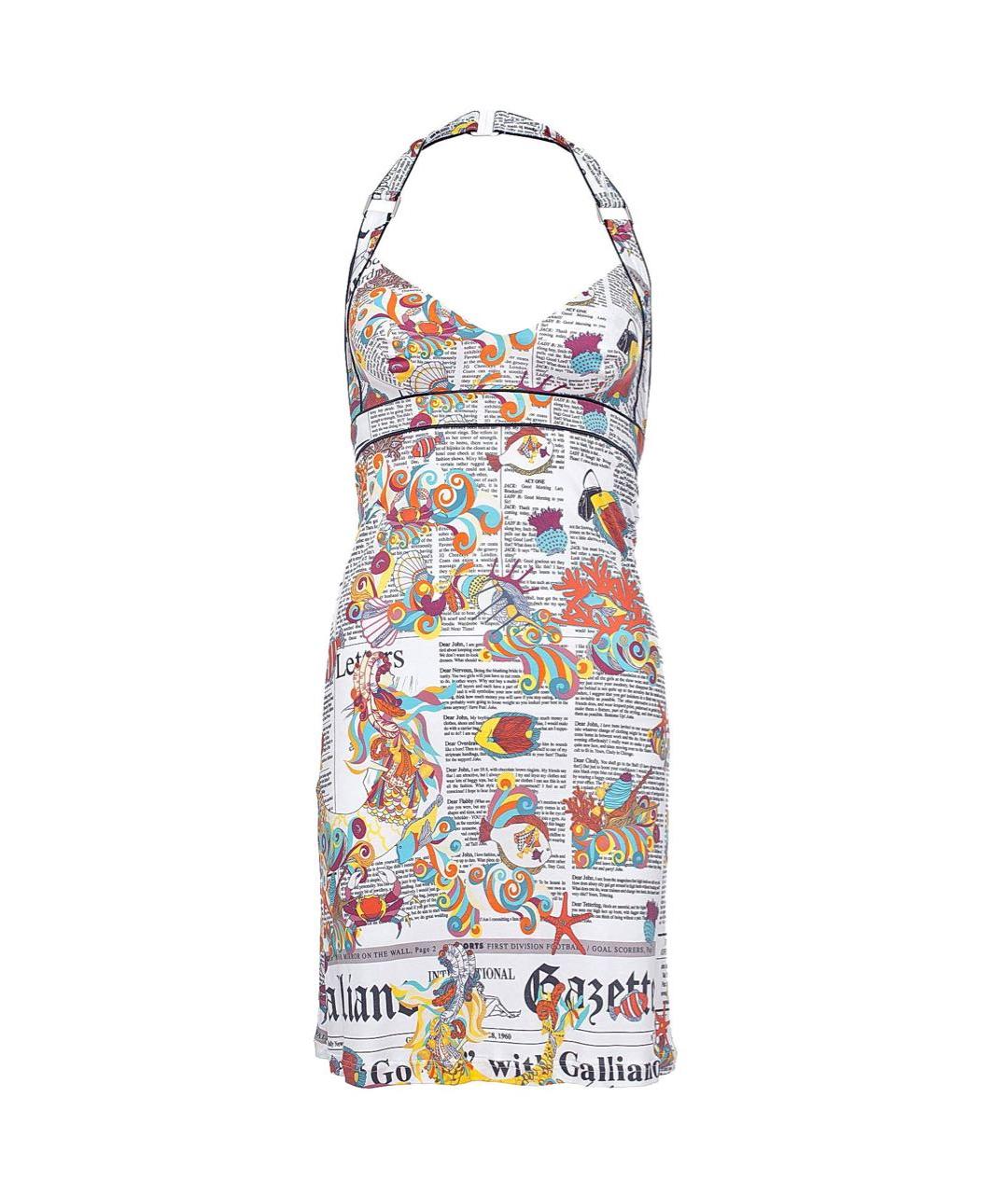 JOHN GALLIANO Мульти платье, фото 9