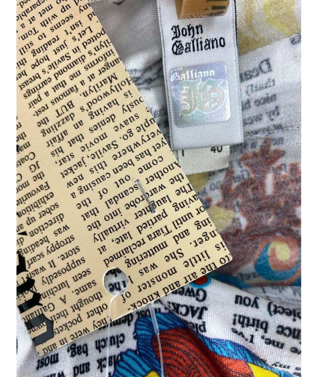 JOHN GALLIANO Мульти платье, фото 4