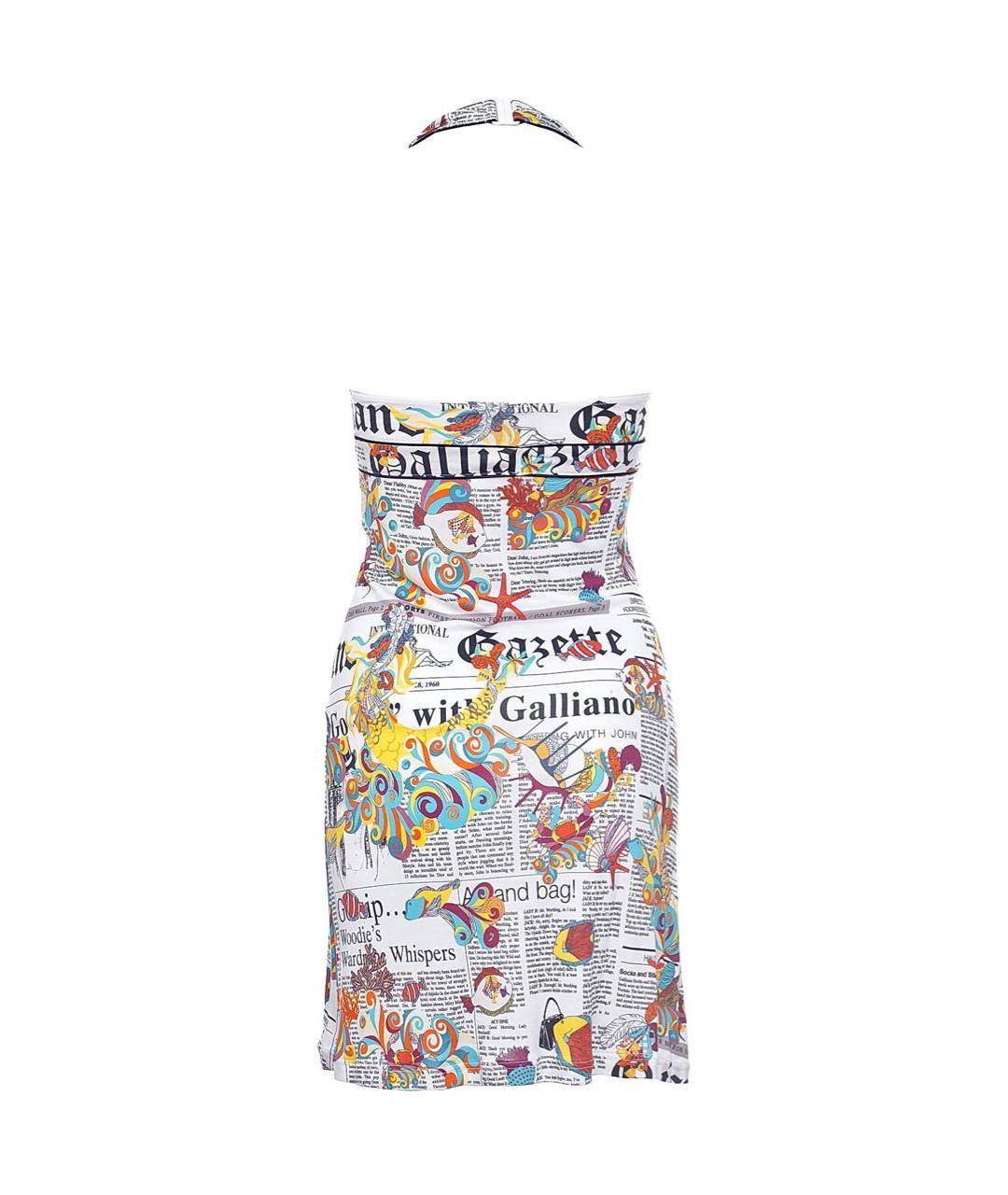 JOHN GALLIANO Мульти платье, фото 2