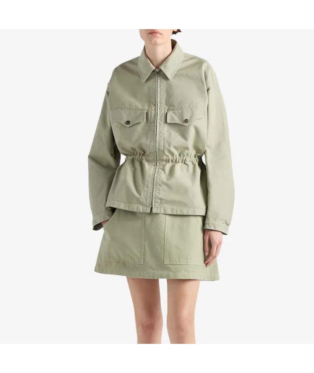 PRADA Зеленая деним куртка, фото 6