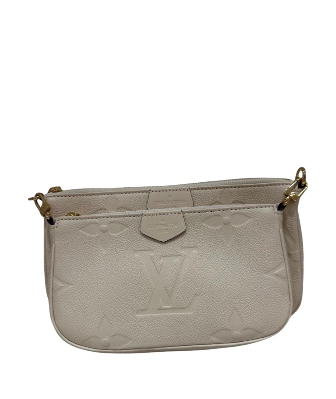 LOUIS VUITTON Белая кожаная сумка через плечо, фото 1
