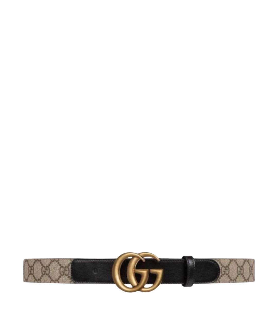 GUCCI Бежевый кожаный ремень, фото 1