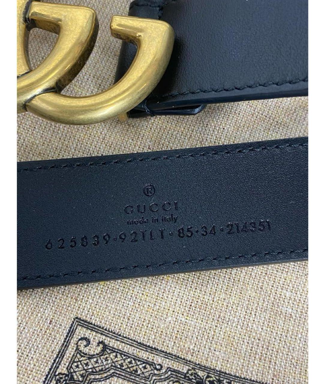 GUCCI Бежевый кожаный ремень, фото 3