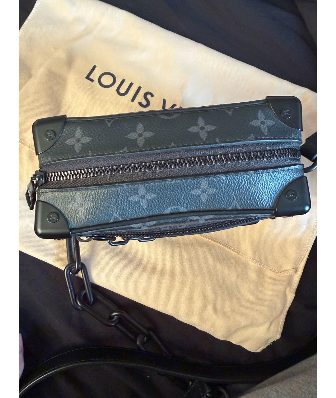 LOUIS VUITTON Черная сумка на плечо, фото 3