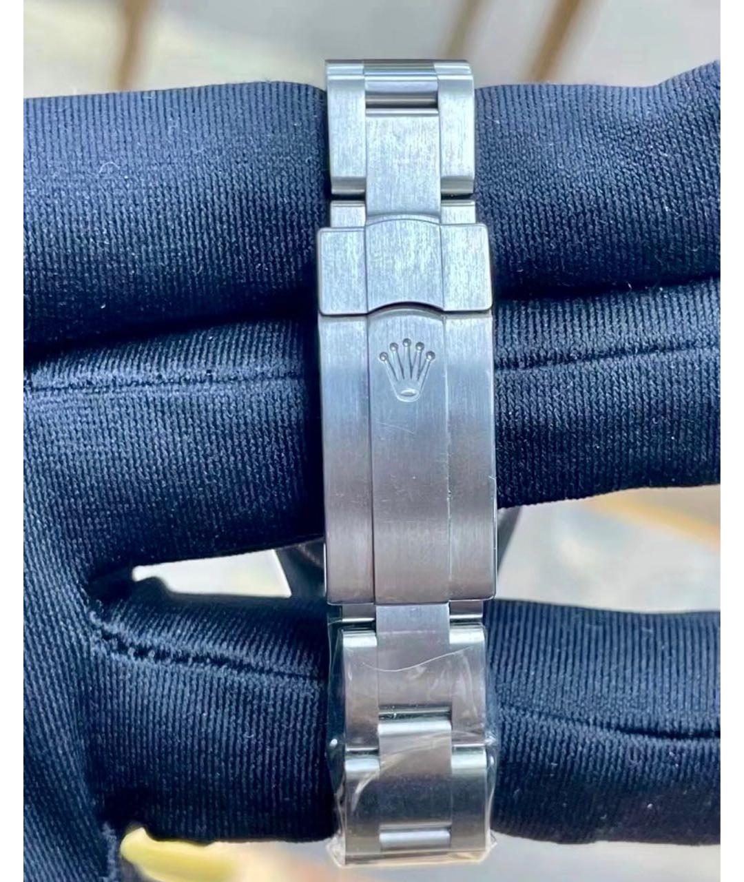 ROLEX Темно-синие металлические часы, фото 5