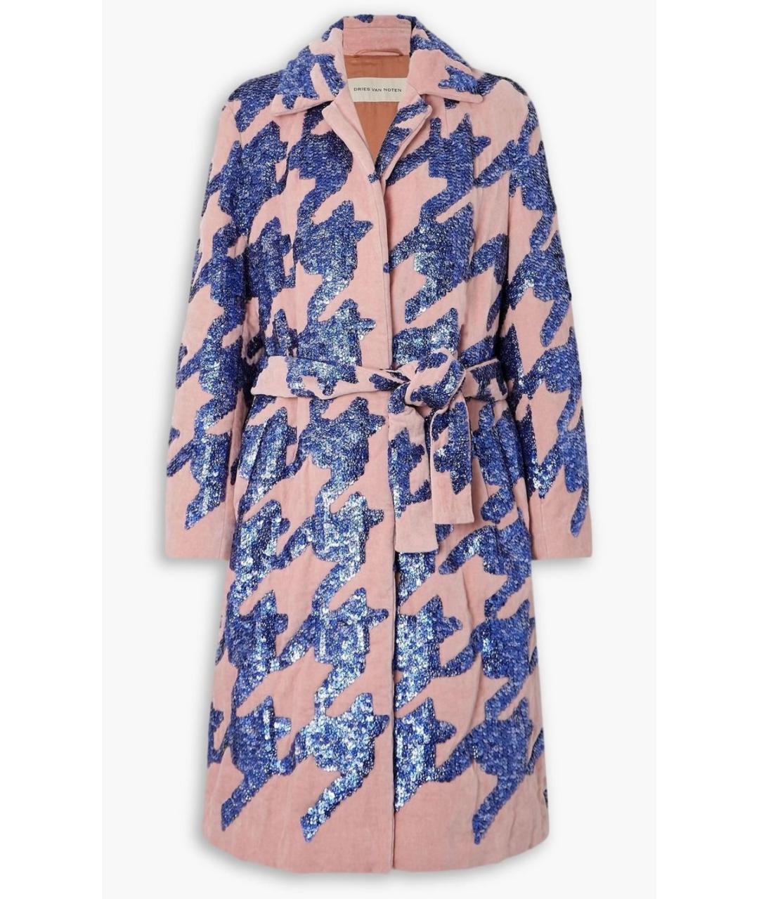 DRIES VAN NOTEN Розовое хлопковое пальто, фото 5