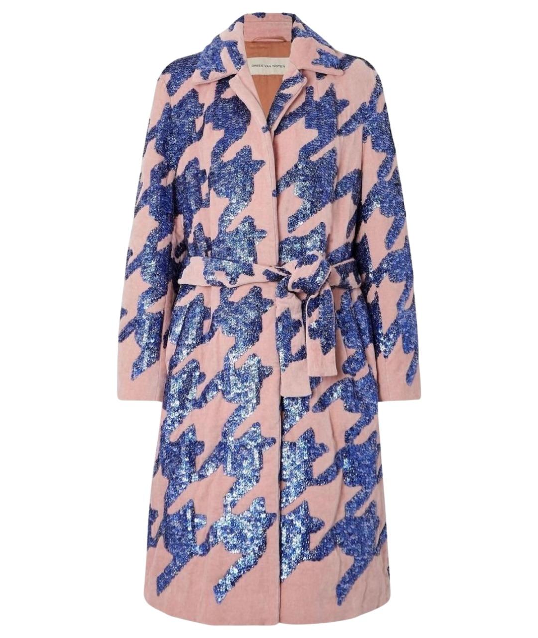 DRIES VAN NOTEN Розовое хлопковое пальто, фото 1