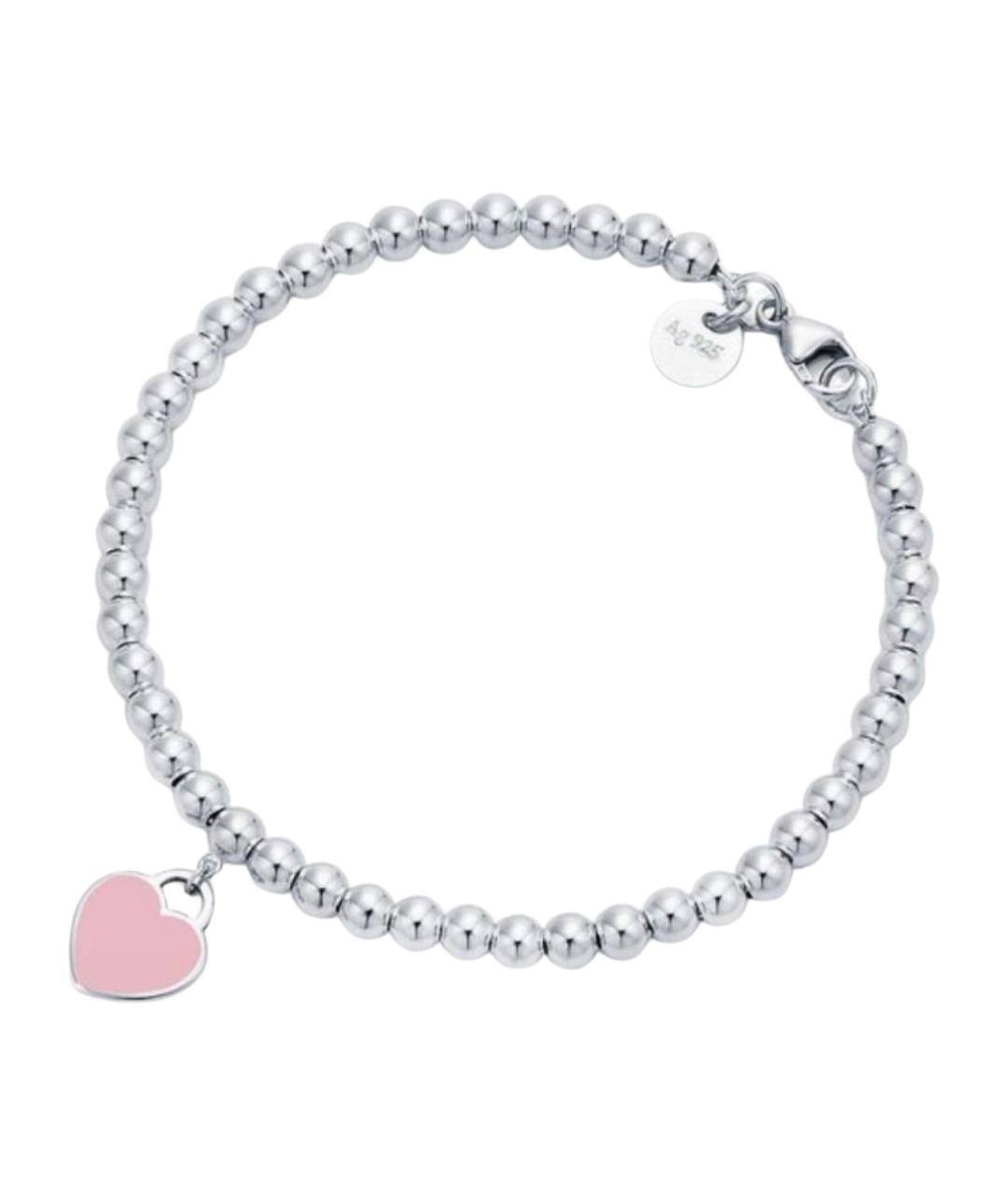TIFFANY&CO Розовый серебряный браслет, фото 1