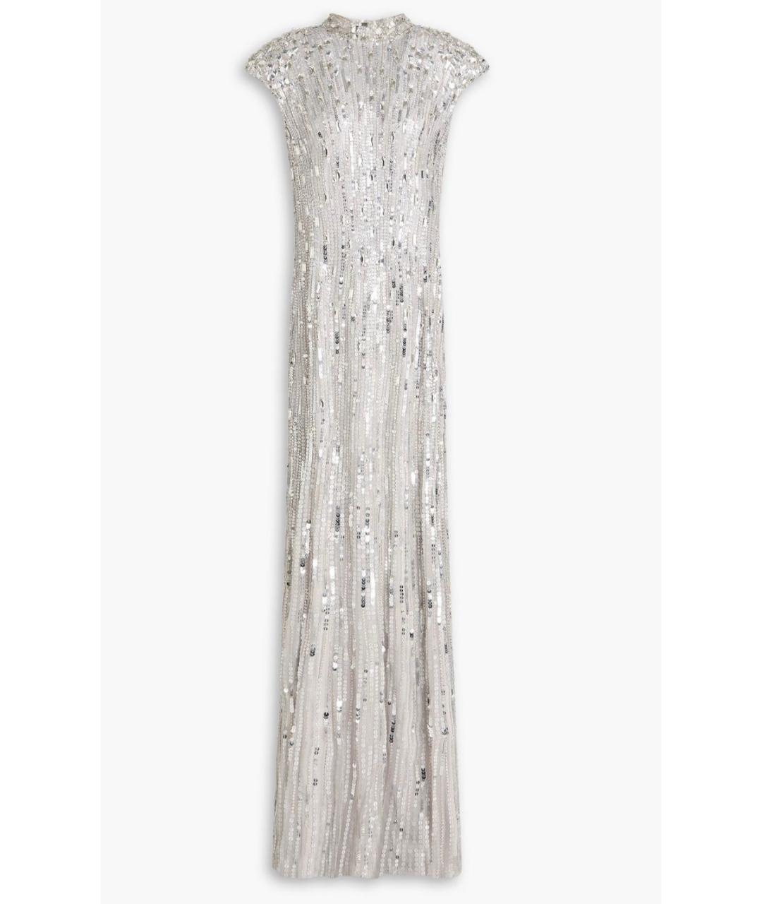 JENNY PACKHAM Серебряное коктейльное платье, фото 5