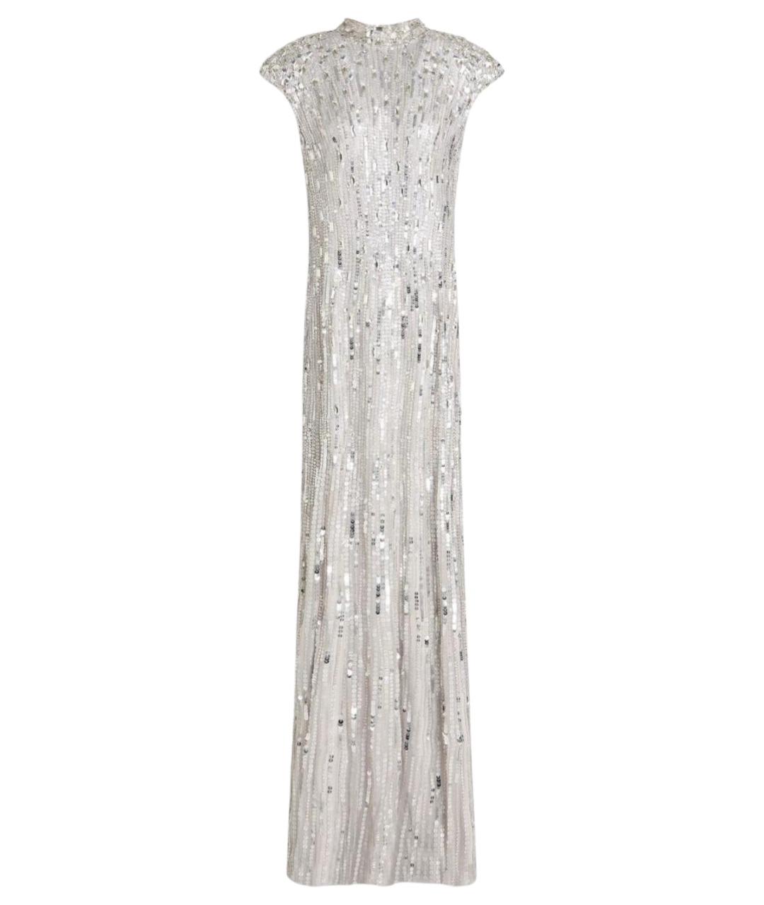 JENNY PACKHAM Серебряное коктейльное платье, фото 1
