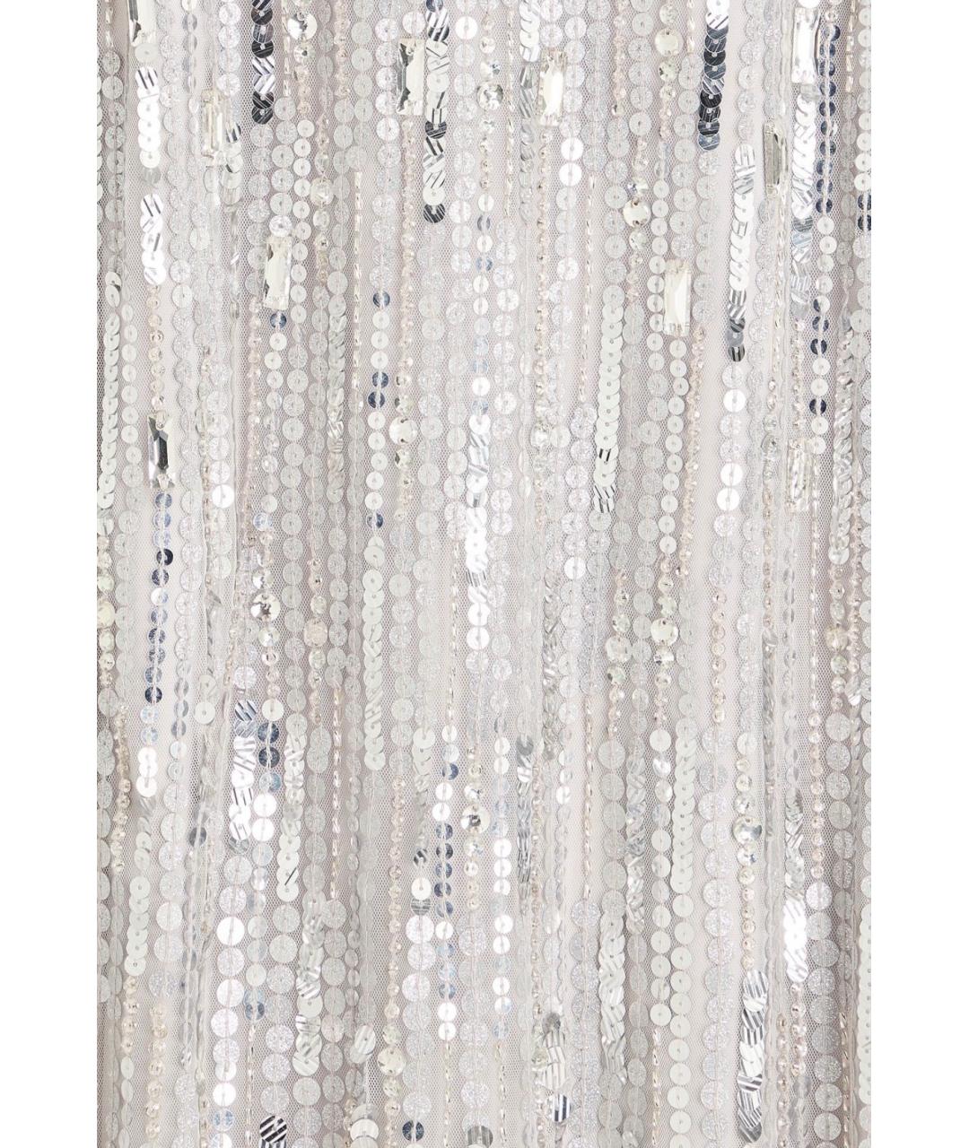 JENNY PACKHAM Серебряное коктейльное платье, фото 4