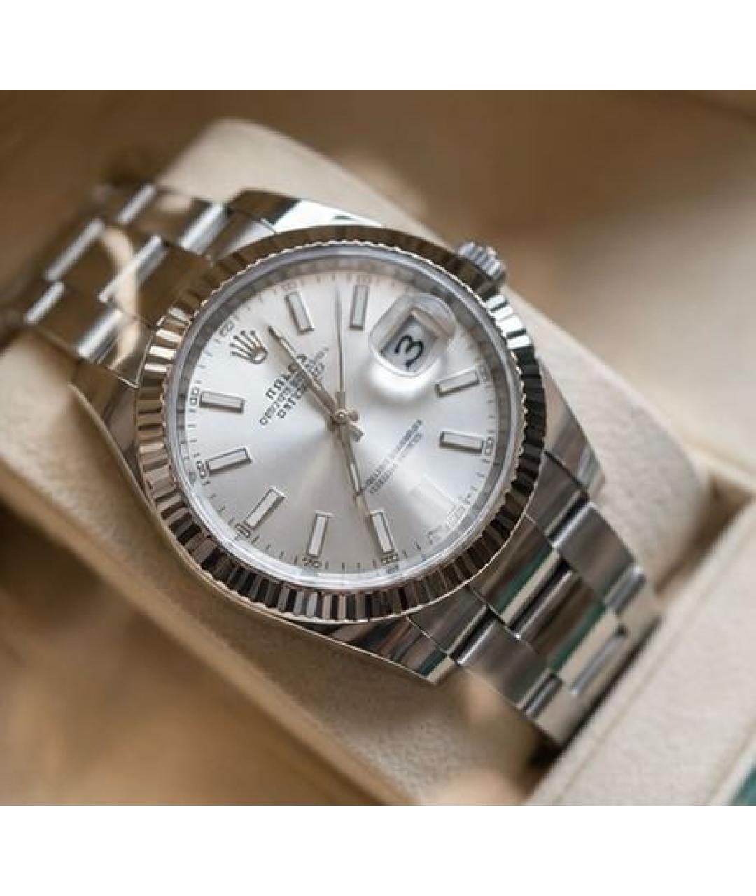 ROLEX Серебряные часы из белого золота, фото 3